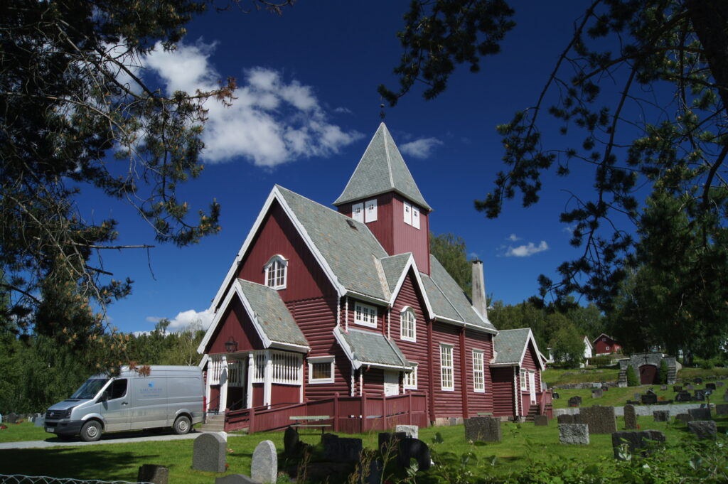 Moen Kirke in Brandbu, Gran Kommune , Oppland , Norwegen